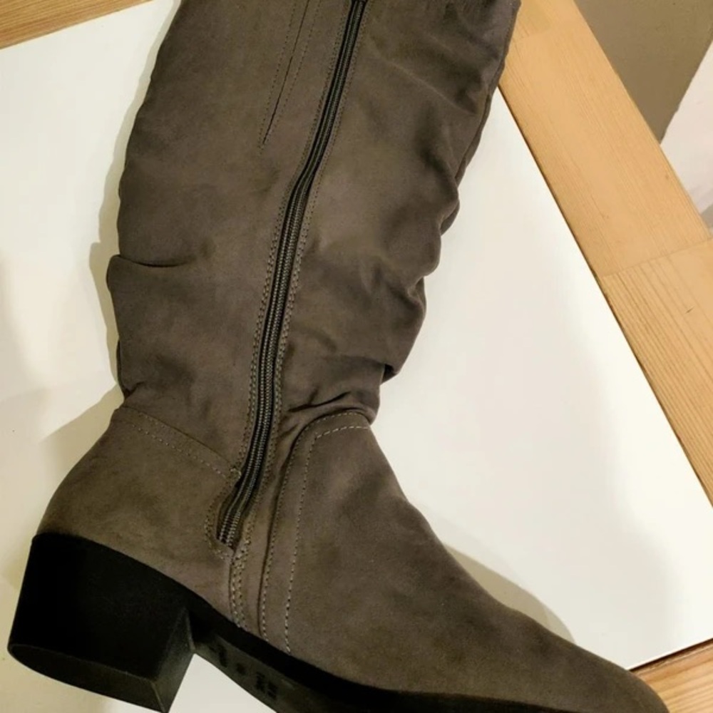 New Look Women's Taupe Heeled Boots